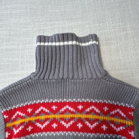 Vintage 60s / 70s Playtown Sweater Kids Size 18 Month Horse / Reindeer‎ Pattern - Picture 6 of 10